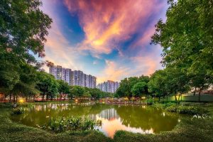 mảng xanh tại celadon city tân phú