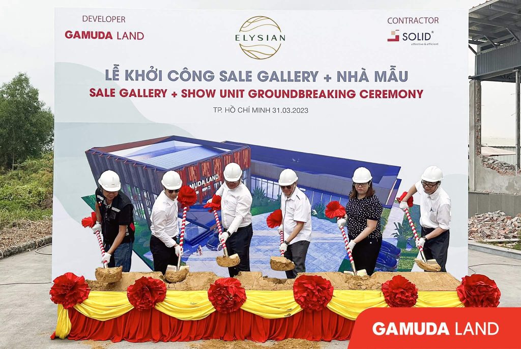 khởi công nhà mẫu elysian thủ đức gamuda land