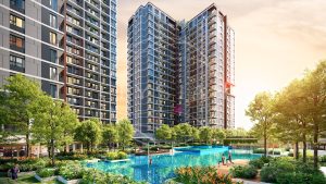 elysian thủ đức view hồ bơi